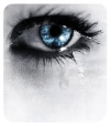 blue eyes tear